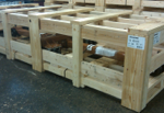 low profile wood crate