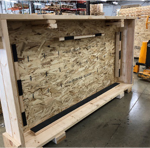 open wood crate